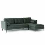 Mesh Juniper Green (tufted leather) L-Seat - Image 4