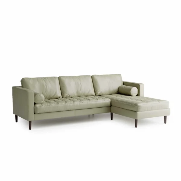 Mesh Oyster (tufted leather) L-Seat