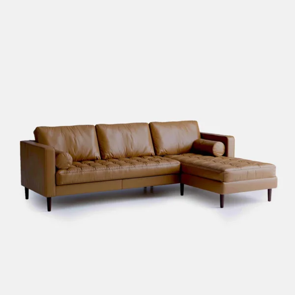 Mesh Tan (tufted leather) L-Seat