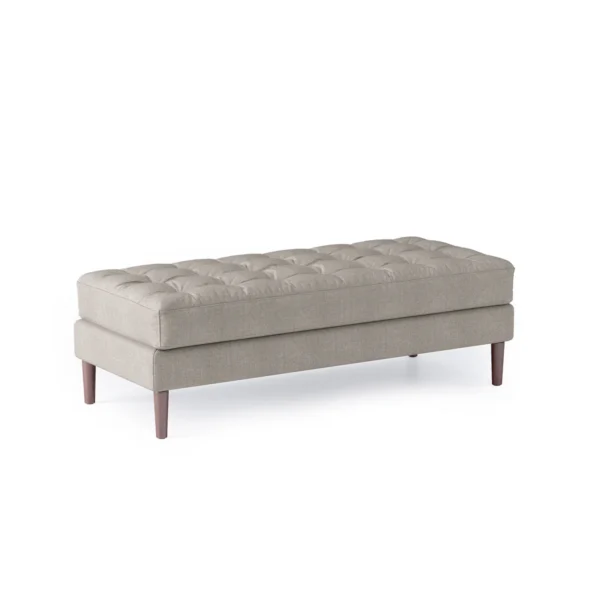 Mesh Stone Grey (tufted) Bench