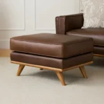 Arbour Mocha (leather) Ottoman