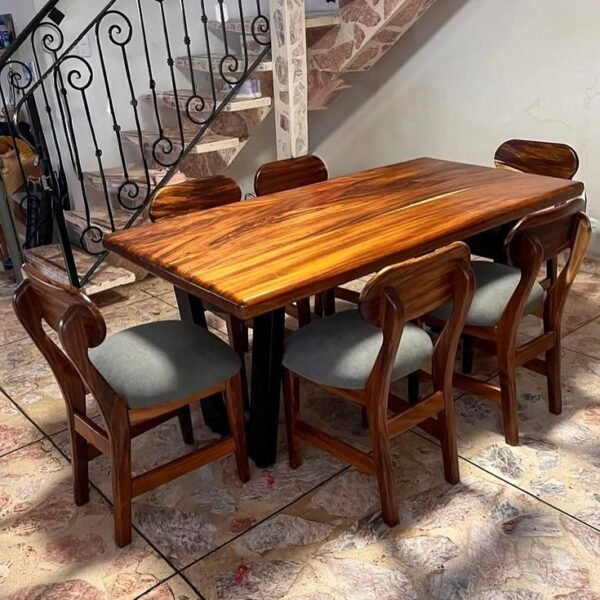 Rein 6 Seater Hardwood Set